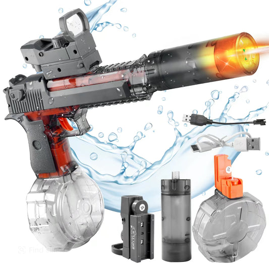Isabrandz™ Automatic Electric Water Gun with Muzzle Flash